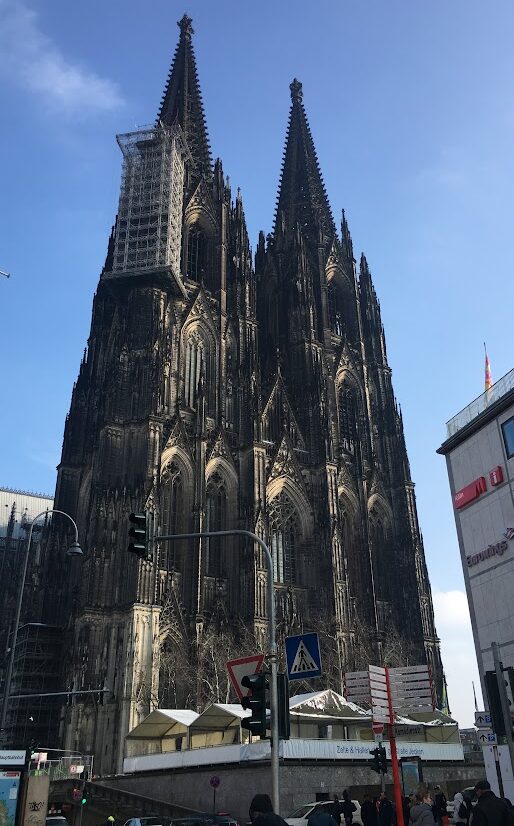 A view of Cologne Cathedral on a sunny sinters day.