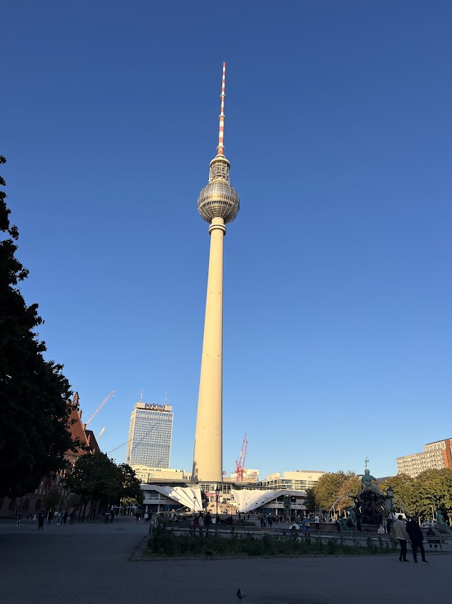 Berlin's iconic TV tower in Alexanderplatz.