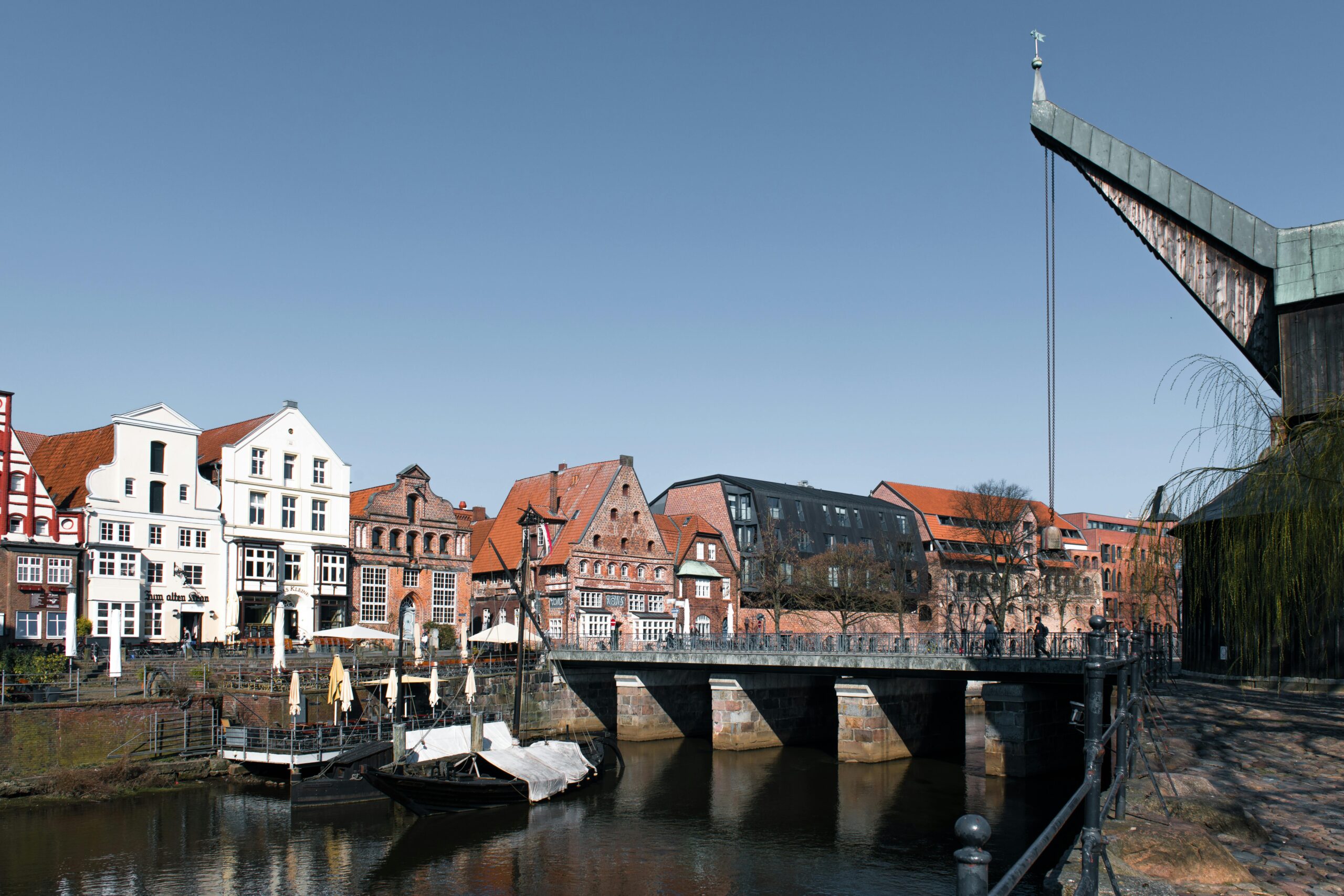 A city in Lower Saxony, Germany on a clear day.